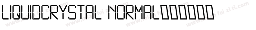 LiquidCrystal Normal字体转换